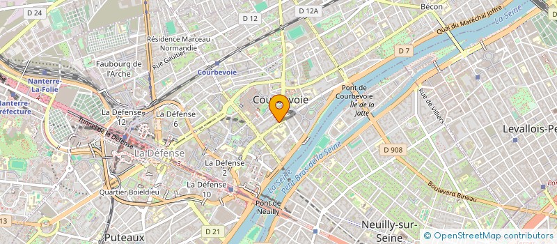 localisation de l'entreprise TRAFIC RESTREINT à COURBEVOIE