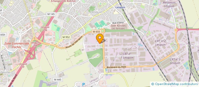 localisation de l'entreprise TRAFIC TRANSPORTS INTERNATIONAL EN ABREGE T.T.I à LESQUIN