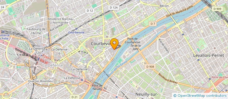 localisation de l'entreprise TRAFICOM MUSIK à COURBEVOIE