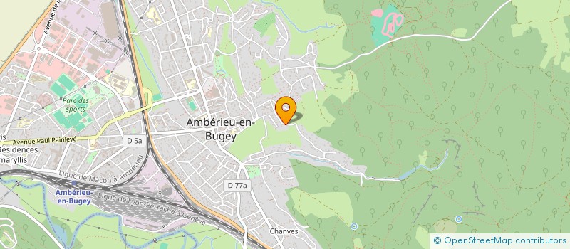 localisation de l'entreprise TRAGEC TRANSPO GARAGE ENTREPOT CORDIER à AMBERIEU-EN-BUGEY