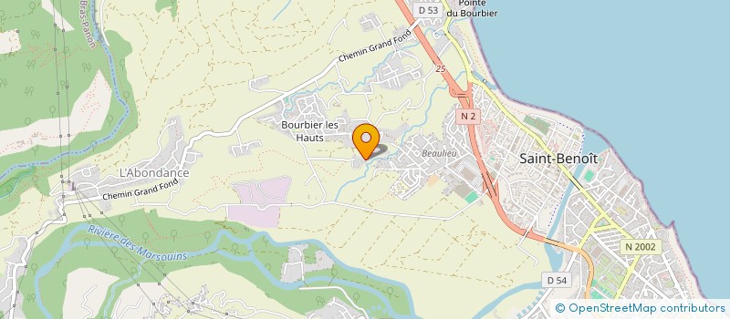 localisation de l'entreprise TRAGECO  SAINT-BENOIT