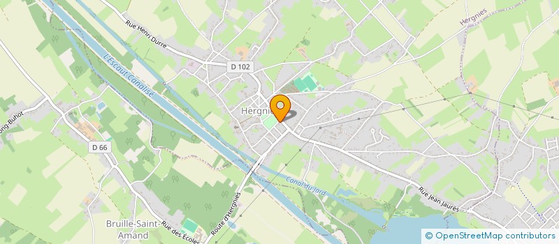 localisation de l'entreprise TRAGG  HERGNIES