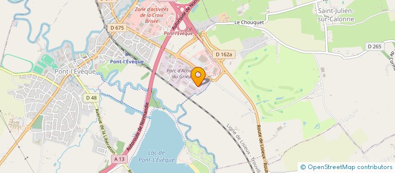 localisation de l'entreprise TRAGINVEST  PONT L'EVEQUE