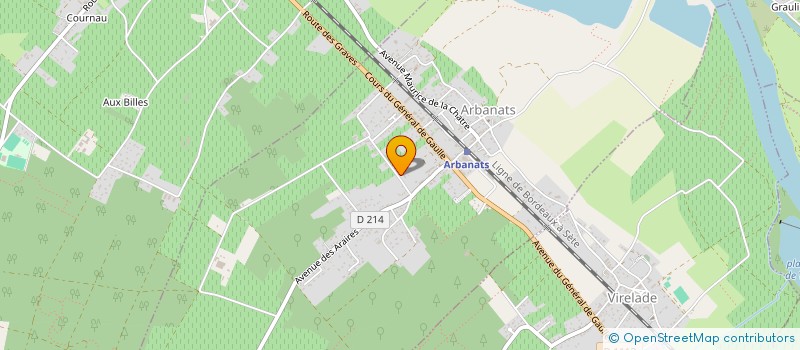 localisation de l'entreprise TRAID  ARBANATS