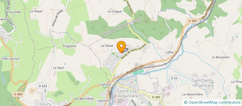 localisation de l'entreprise TRAIDEC SA  SOUZY