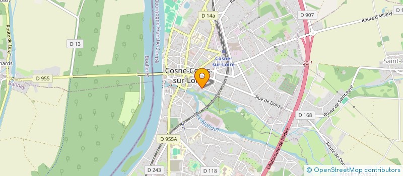 localisation de l'entreprise TRAIL DATA à COSNE-COURS-SUR-LOIRE