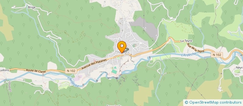 localisation de l'entreprise TRAIL DE LA CHAUSSEE DES GEANTS  THUEYTS