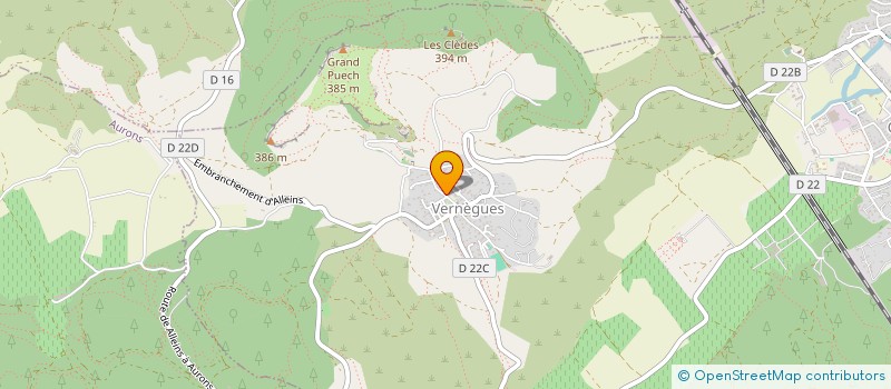 localisation de l'entreprise TRAIL DES COSTES  VERNEGUES