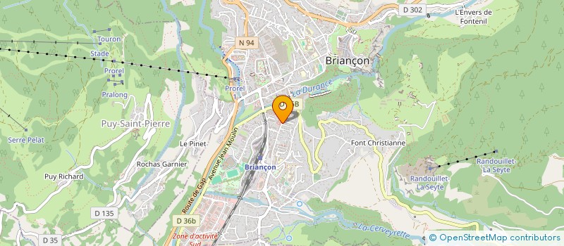 localisation de l'entreprise TRAIL SERRE CHEVALIER à BRIANCON