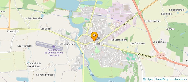 localisation de l'entreprise TRAIL TRIATHLON POUANCE  OMBREE D'ANJOU