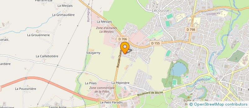 localisation de l'entreprise TRAIL URBAIN DU PAYS DE FOUGERES  FOUGERES