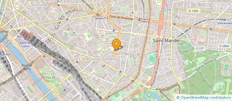 localisation de l'entreprise TRAIN BLEU  PARIS