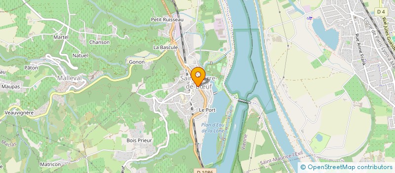 localisation de l'entreprise TRAIN EN FETE RIVE DROITE DU RHONE  SAINT-PIERRE-DE-BUF