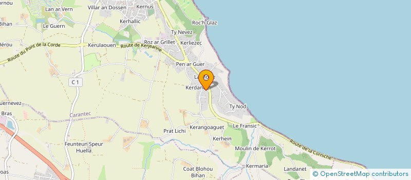 localisation de l'entreprise TRAIN FATAL  CARANTEC