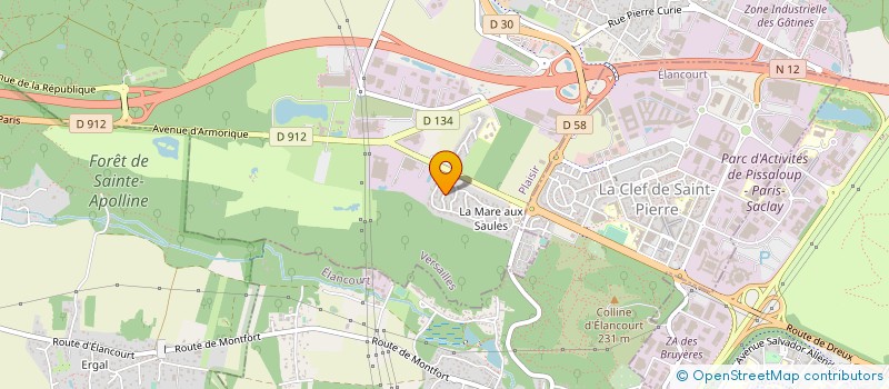 localisation de l'entreprise TRAINED INGENIERIE à PLAISIR
