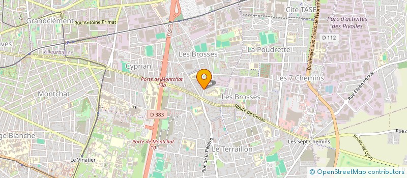 localisation de l'entreprise TRAINING COMPAGNY  VILLEURBANNE