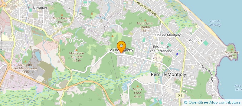 localisation de l'entreprise TRAINING FIT  REMIRE-MONTJOLY