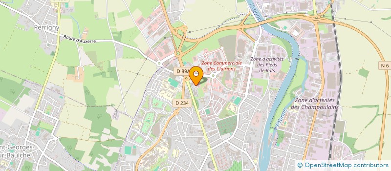localisation de l'entreprise TRAINING GAF à AUXERRE