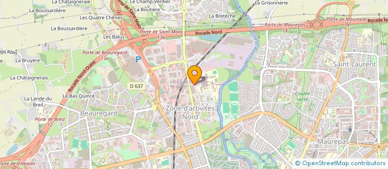 localisation de l'entreprise TRAIT D'UNION 35  SAINT-GREGOIRE