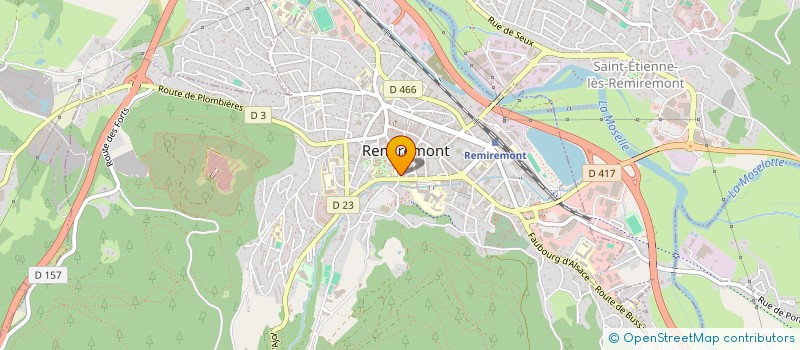 localisation de l'entreprise TRAIT D UNION à REMIREMONT