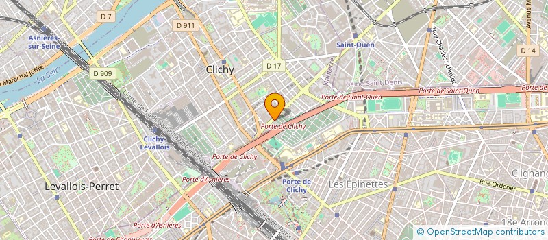 localisation de l'entreprise TRAIT D'UNION à CLICHY