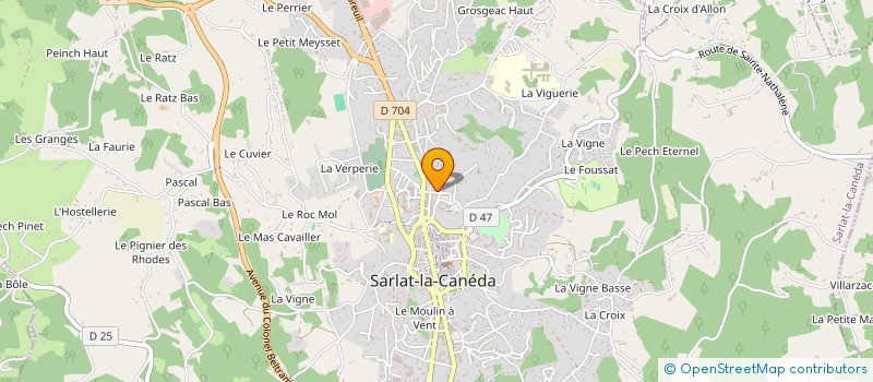 localisation de l'entreprise TRAIT D UNION  SARLAT-LA-CANEDA