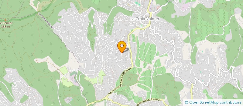 localisation de l'entreprise TRAIT D'UNION  LA CROIX-VALMER