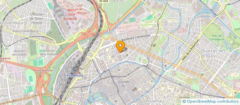 localisation de l'entreprise TRAIT D'UNION  STRASBOURG