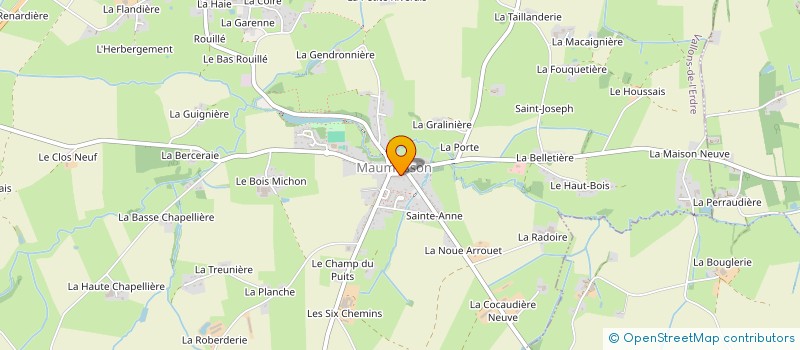 localisation de l'entreprise TRAIT D'UNION  VALLONS-DE-L'ERDRE