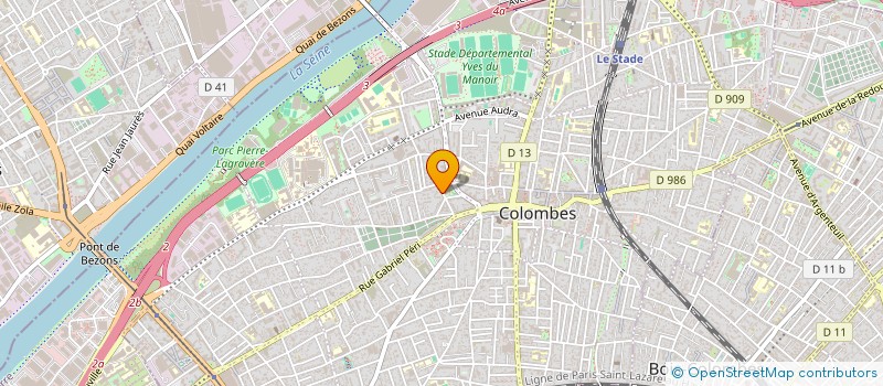 localisation de l'entreprise TRAIT D UNION  COLOMBES