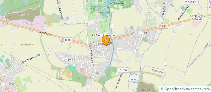 localisation de l'entreprise TRAIT D'UNION  ANNEQUIN