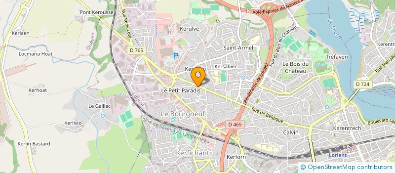 localisation de l'entreprise TRAIT D'UNION à LORIENT