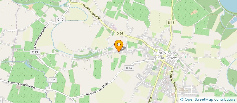 localisation de l'entreprise TRAIT D'UNION  SAINT-NICOLAS-DE-LA-GRAVE