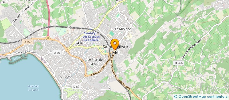 localisation de l'entreprise TRAIT D'UNION à SAINT-CYR-SUR-MER