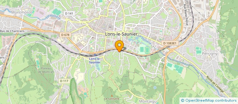 localisation de l'entreprise TRAIT D'UNION à LONS-LE-SAUNIER