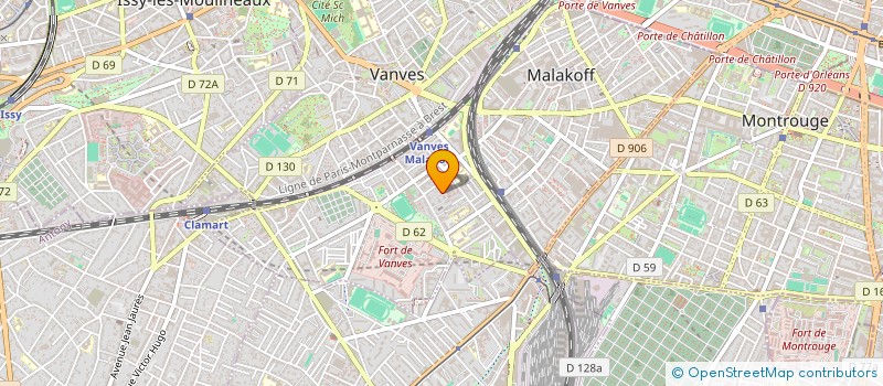 localisation de l'entreprise TRAIT D'UNION  MALAKOFF