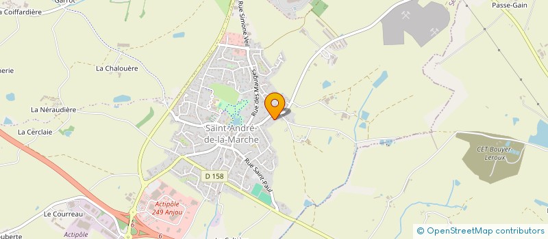 localisation de l'entreprise TRAIT D'UNION  SEVREMOINE