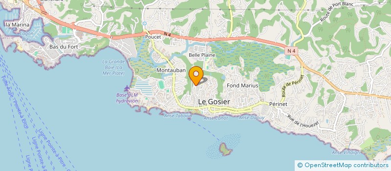 localisation de l'entreprise TRAIT D'UNION ANTILLES  LE GOSIER