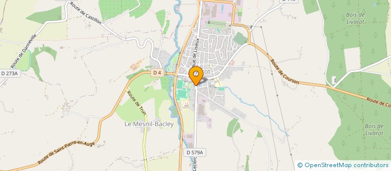 localisation de l'entreprise TRAIT D'UNION ASSOCIATION FAMILIALE DU CANTON DE LIVAROT  LIVAROT-PAYS-D'AUGE