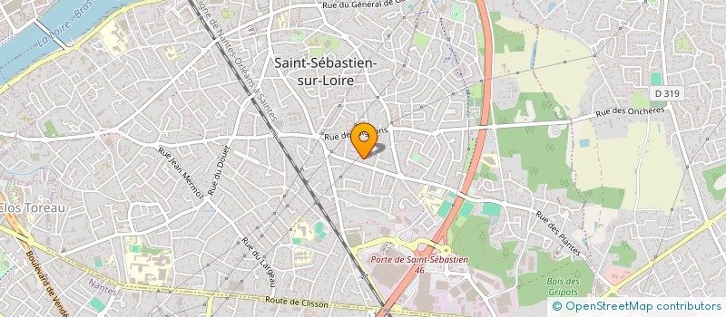 localisation de l'entreprise TRAIT D'UNION ATDU à SAINT-SEBASTIEN-SUR-LOIRE