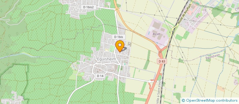 localisation de l'entreprise TRAIT D'UNION BTP  EGUISHEIM