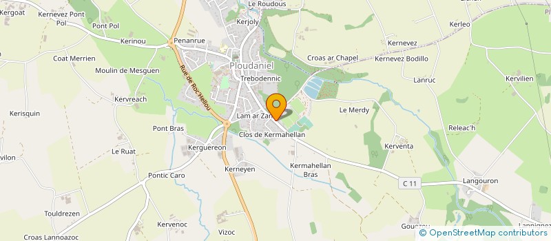 localisation de l'entreprise TRAIT D UNION DU FOYER JEAN COULOIGNER à PLOUDANIEL