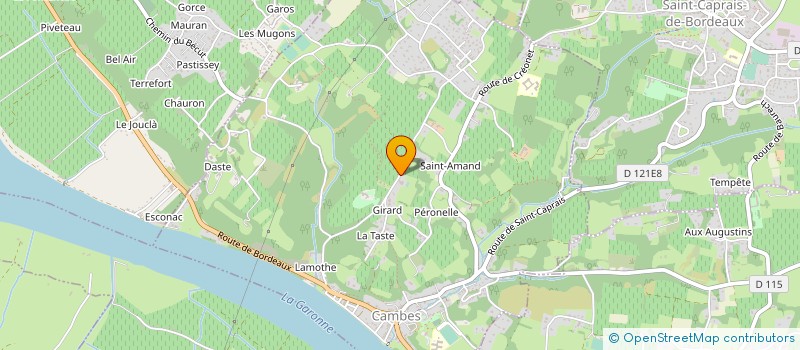 localisation de l'entreprise TRAIT D'UNION OPTIC à CENAC