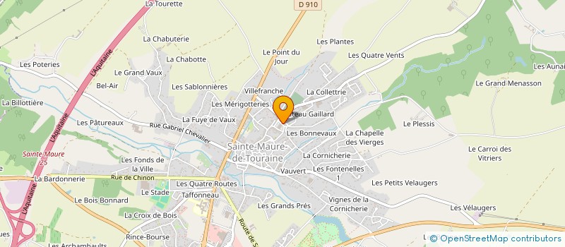 localisation de l'entreprise TRAIT D'UNION PERRAULT VOLTAIRE à SAINTE-MAURE-DE-TOURAINE