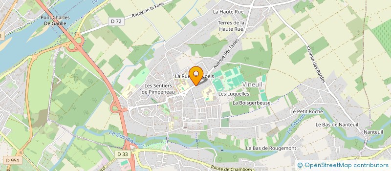 localisation de l'entreprise TRAIT D'UNION SOLIDAIRE à VINEUIL