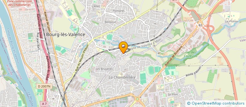 localisation de l'entreprise TRAIT - D'UNIONS à BOURG-LES-VALENCE