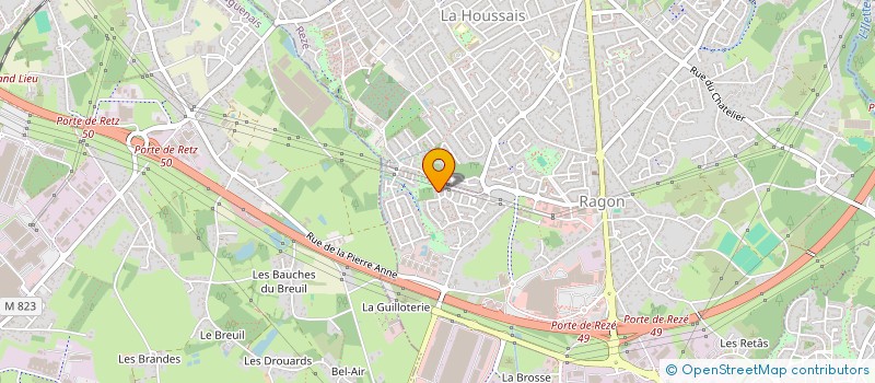 localisation de l'entreprise TRAIT POUR TRAIT  LA CHAPELLE-HEULIN