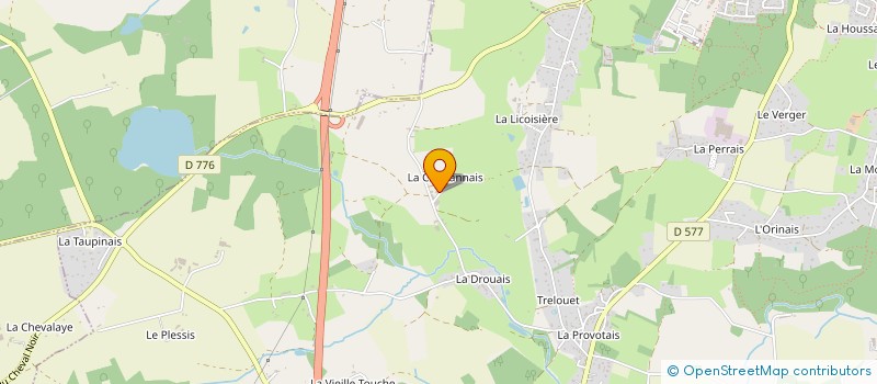 localisation de l'entreprise TRAIT TRIAL DES VALLONS DE HAUTE BRETAGNE  GUICHEN