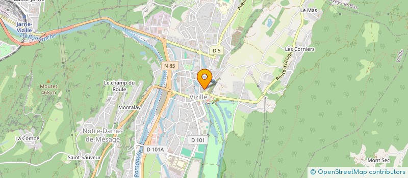 localisation de l'entreprise TRAIT-ZELES  VIZILLE