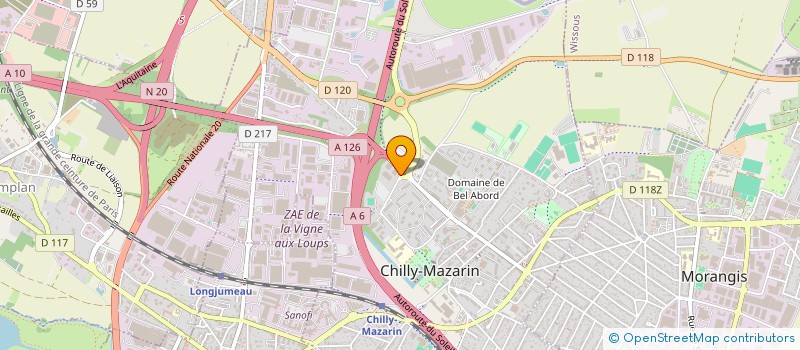 localisation de l'entreprise TRAITEMENT APPLICATIONS CONSTRUCTIONS  CHILLY-MAZARIN